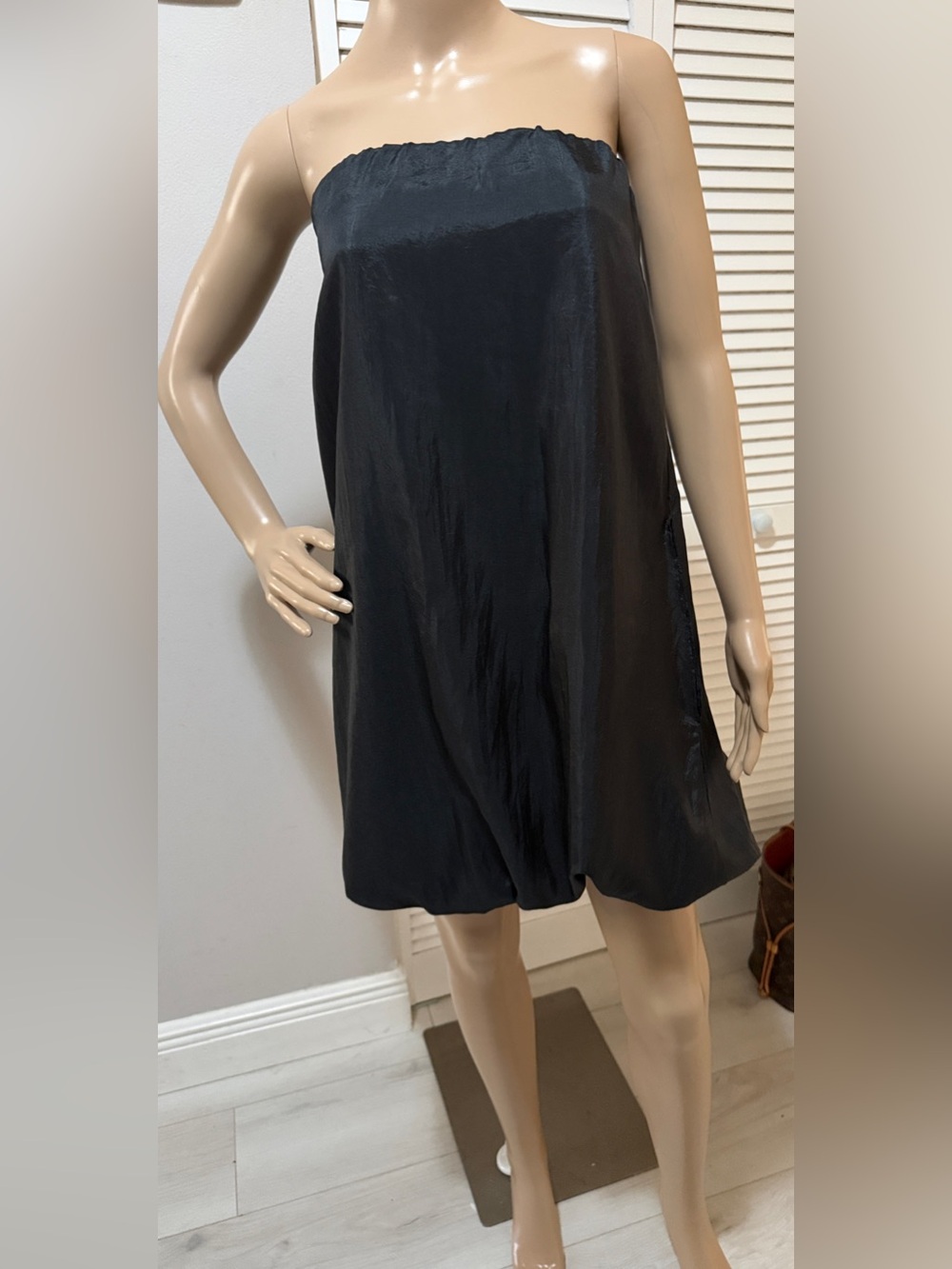 Handmade Sculptural Bubble Hem Strapless Dress |Avant Garde Resort Mini One Size